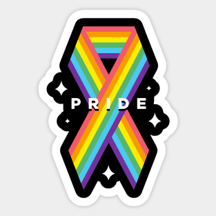 Gay Pride Ribbon, Support the Cause, Spread Awareness Sticker